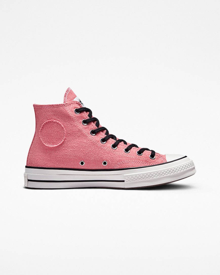 Dámské Boty Vysoké Converse x Stüssy Chuck 70 Fialové Černé | CZ THB3190